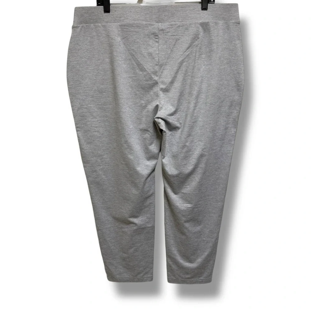 Chico's Womens Gray Heathered Pull On Ankle‎ Pants Zip Pockets Size 3R XL 16